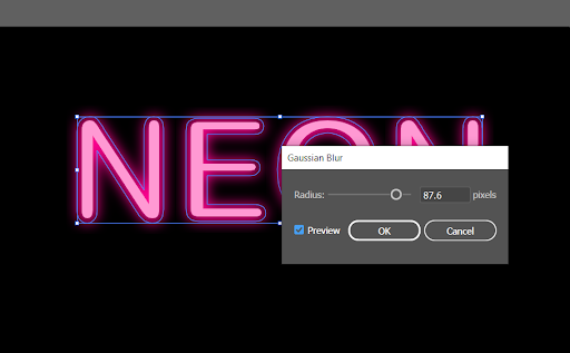 So erstellen Sie einen Neontexteffekt in Illustrator 6