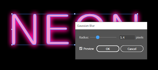 So erstellen Sie einen Neontexteffekt in Illustrator 7