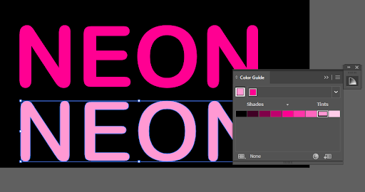 Como criar efeito de texto neon no Illustrator 4