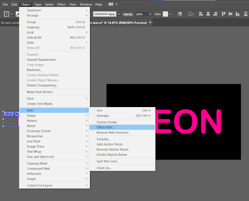 So erstellen Sie einen Neontexteffekt in Illustrator 2