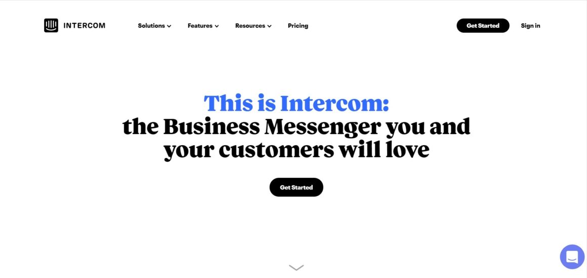 Outil d'engagement client Intercom