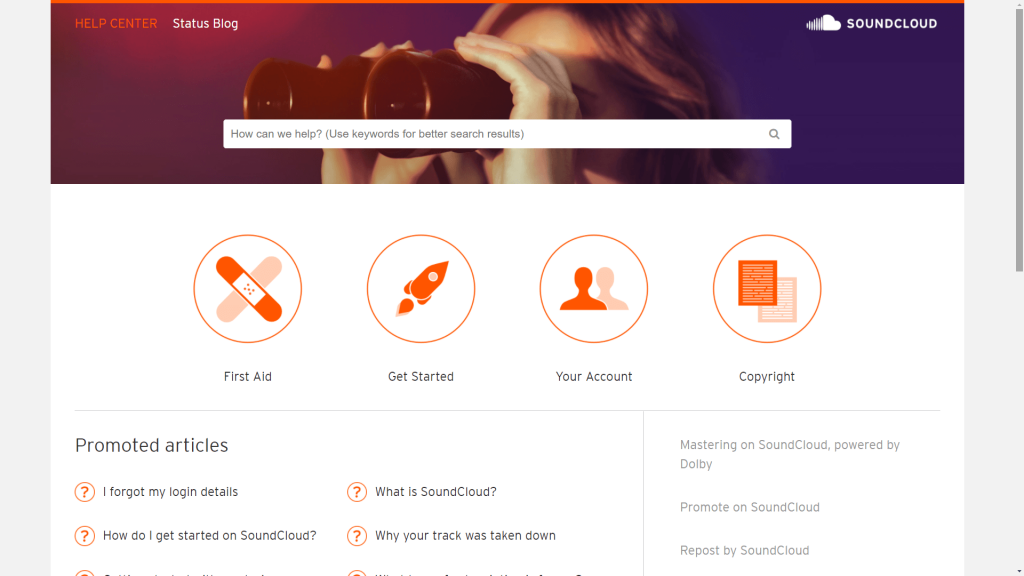 Soundcloud-help-center