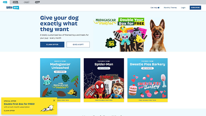 BarkBox-Landingpage