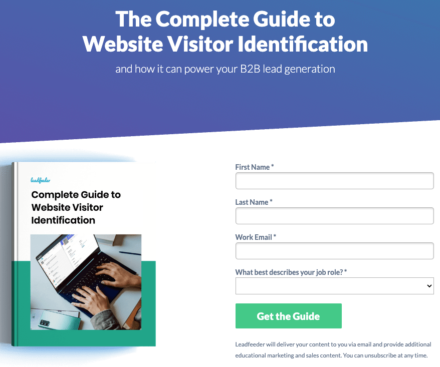 Guía de Leadfeeder para la identificación de visitantes del sitio web