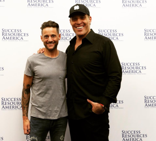 Todd Collins and Tony Robbins