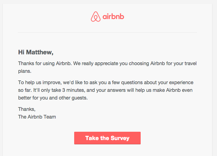 e-mail z opiniami airbnb