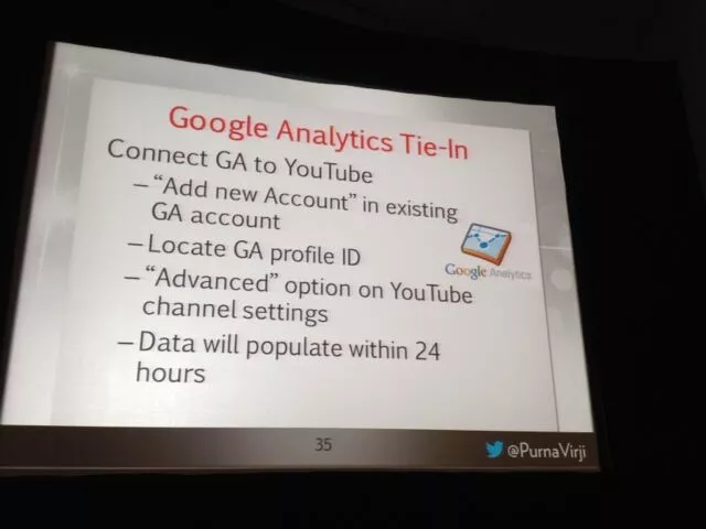 Optimización de YouTube Enlace de Google Analytics