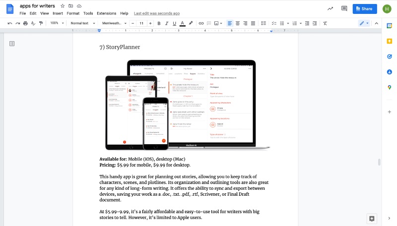 Tam olarak bu makalenin yazıldığını içeren Google Dokümanlar belgesi