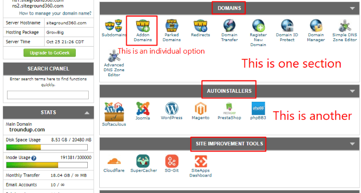 cara kerja antarmuka cpanel