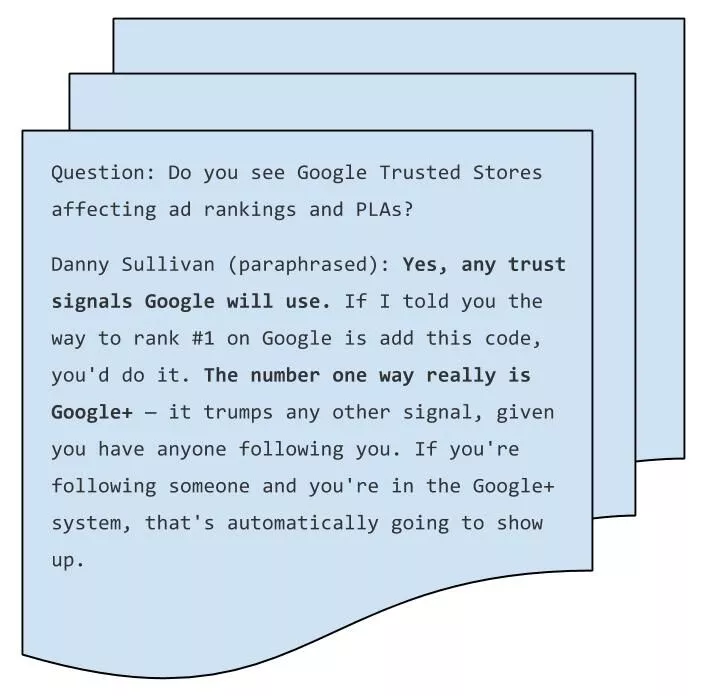 Danny Sullivan bei Google Trusted Stores