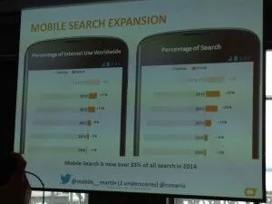 Diapositive SMX sur l'expansion de la recherche mobile