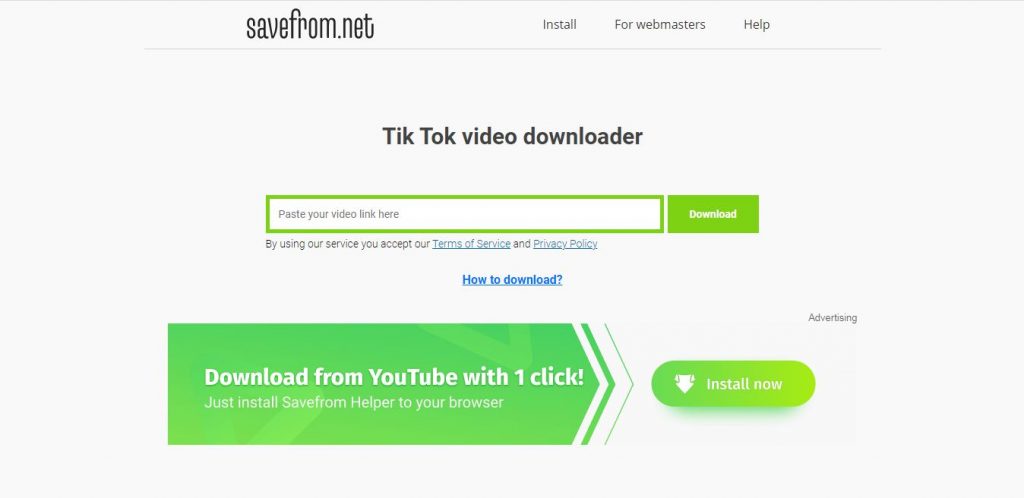 Pengunduh Video TikTok SaveFrom.net