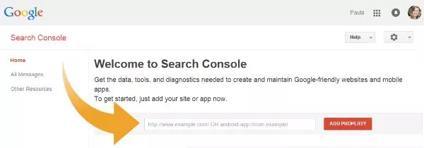 Fügen Sie eine Property in der Google Search Console hinzu