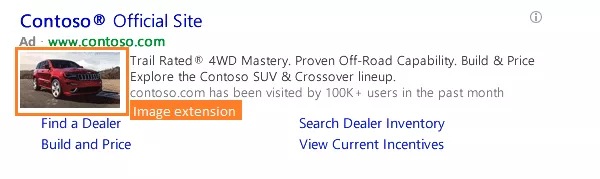 Bing Ads'de Resim Uzantıları