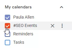 Comutare Google Calendar