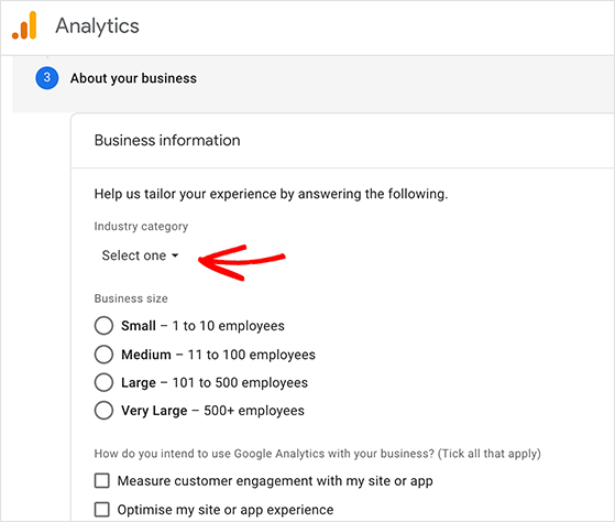 Choose a business industry