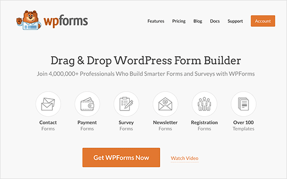 WPForms best WordPress form builder plugin