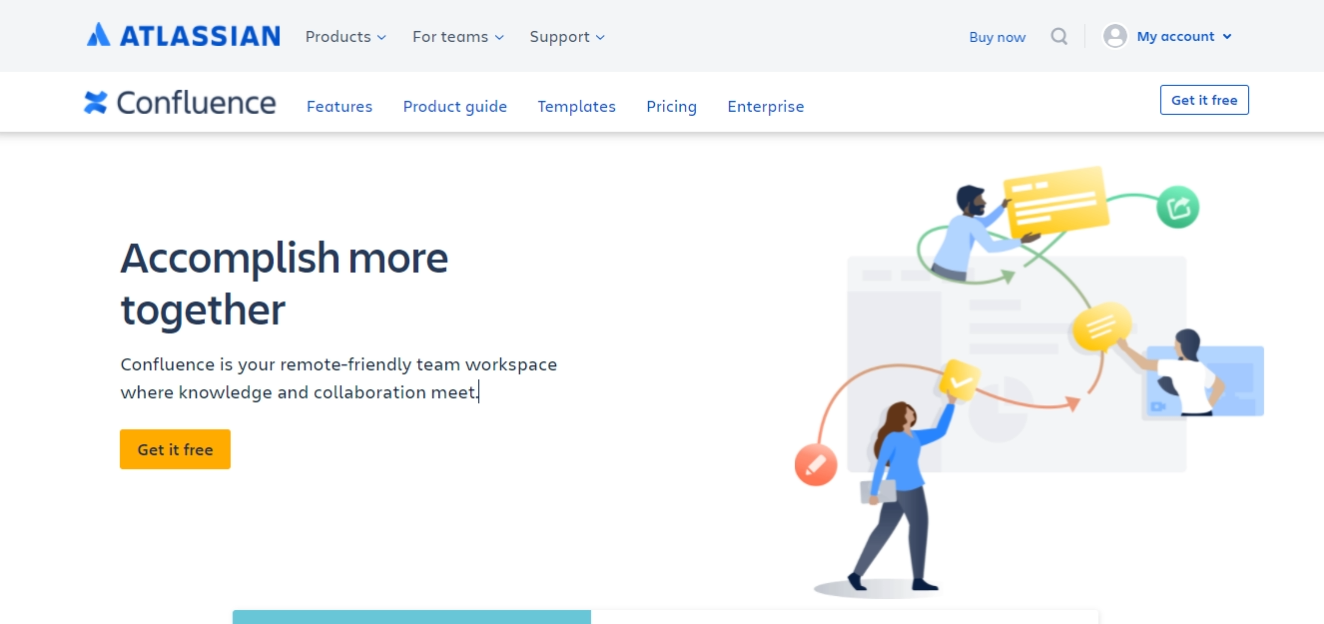 Atlassian Confluence bilgi tabanı aracı