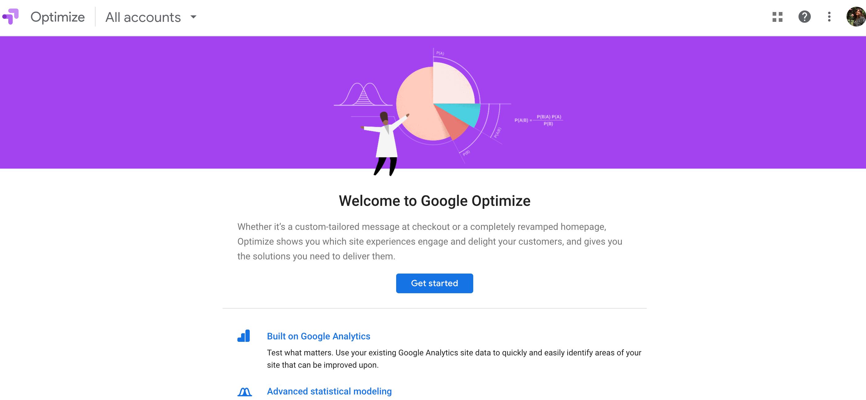 用户参与工具 Google Optimize