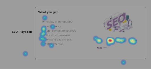 SEO e CRO heatmap