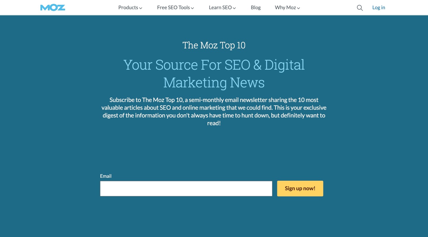 buletin top 10 seo moz