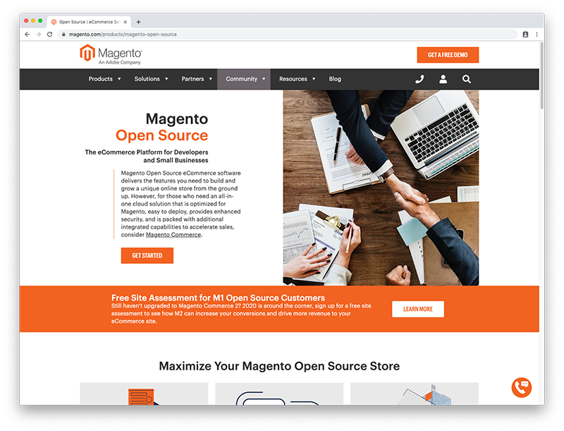 Magento-Homepage