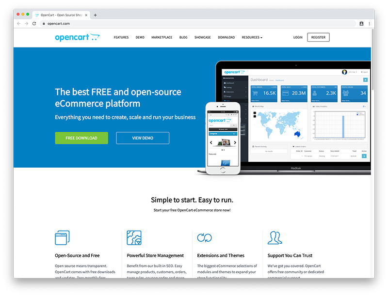 OpenCart-Homepage