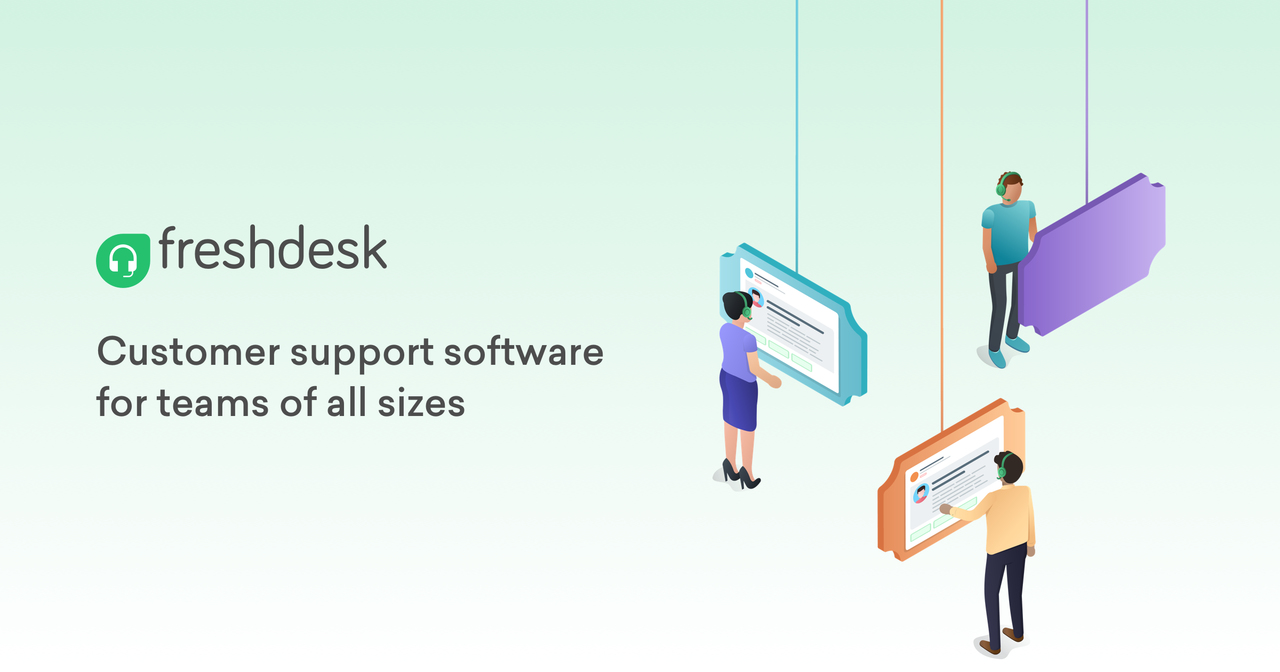 Image du logiciel de support client Freshdesk.