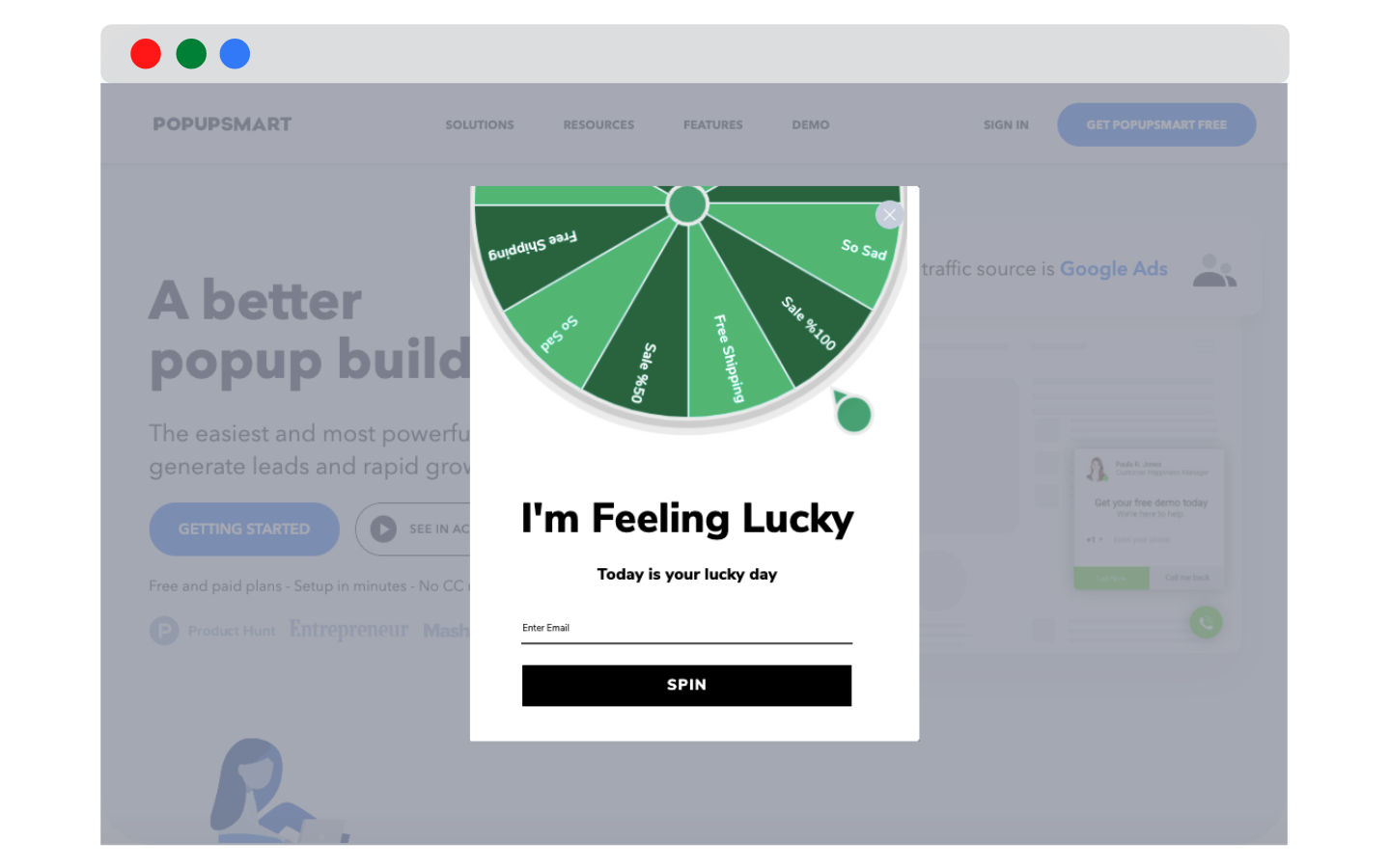 gamification dalam desain popup roda pemasaran digital oleh popupsmart