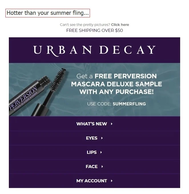 كن مضحكا مثل Urban Decay