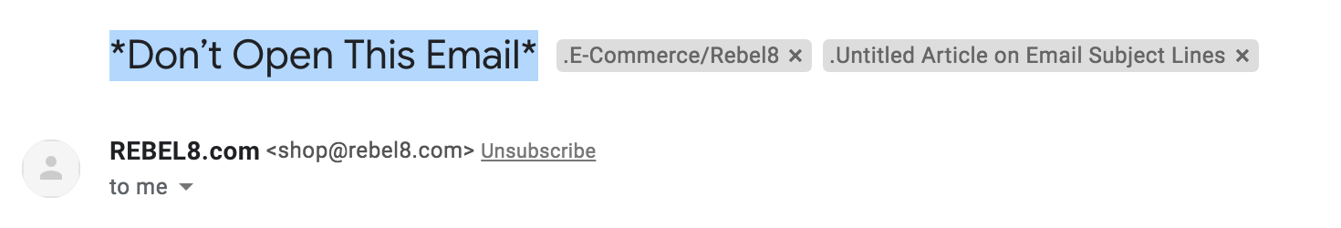 não-abra-este-e-mail-gerar-curiosidade-linha de assunto