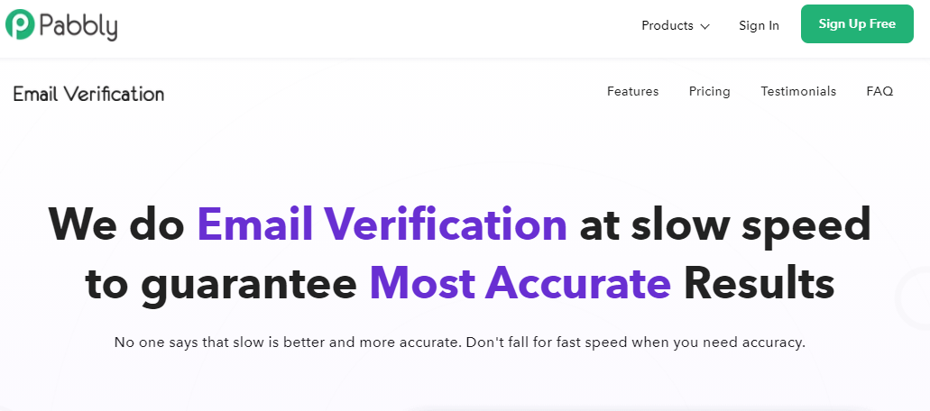 servizio di verifica e-mail pabbly