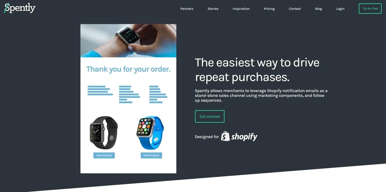 Las mejores aplicaciones de Shopify: Spently