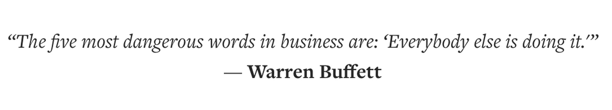 A importância da citação de prova social por Warren Buffet