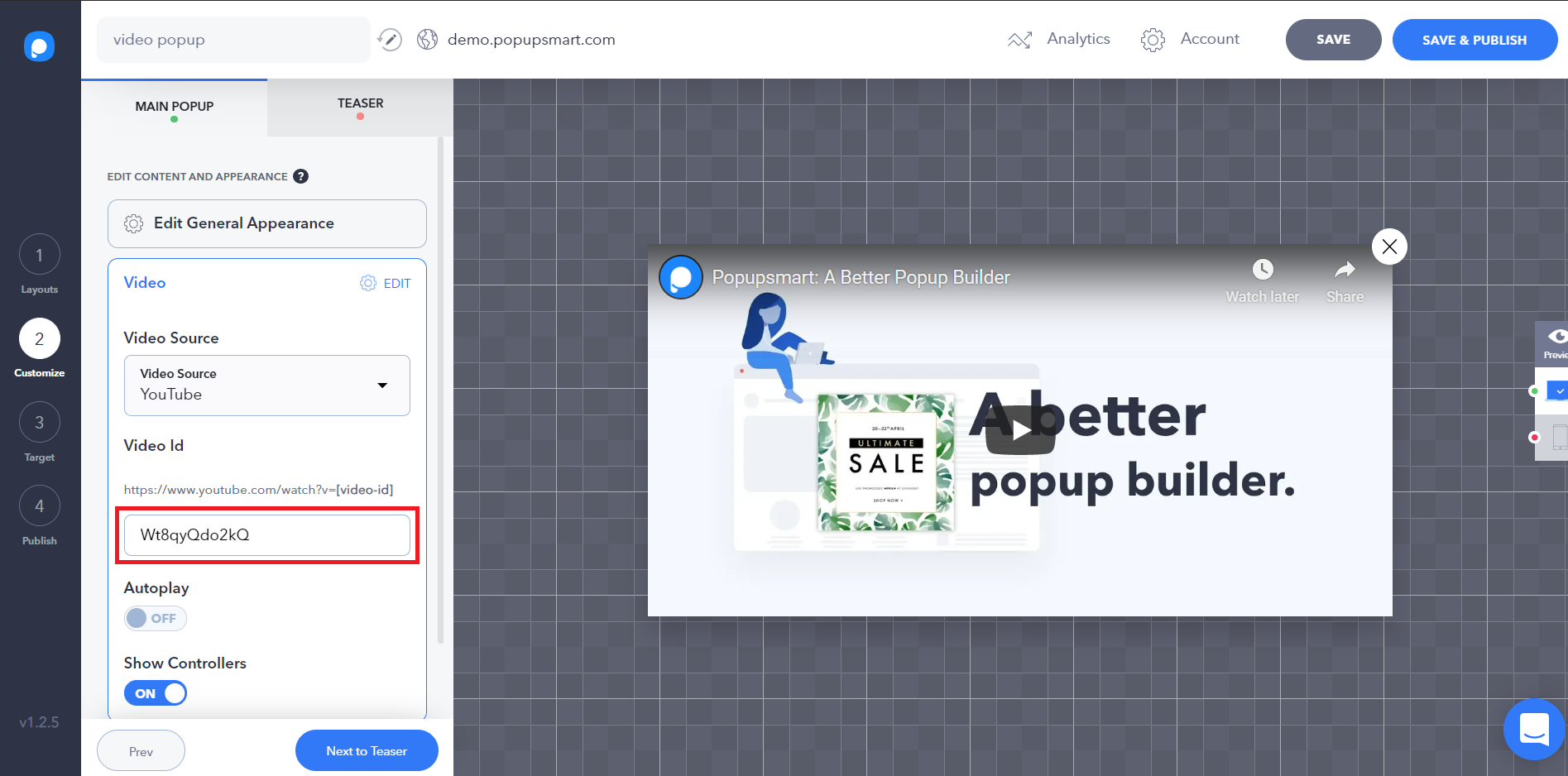 Popupsmart منشئ النوافذ المنبثقة