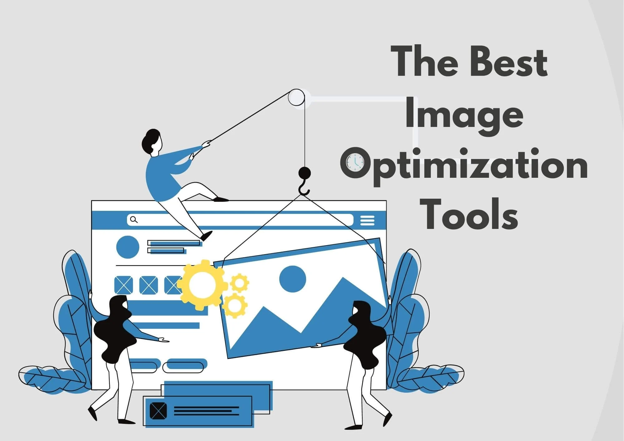 la mejor ilustración de herramientas de optimización de imagen