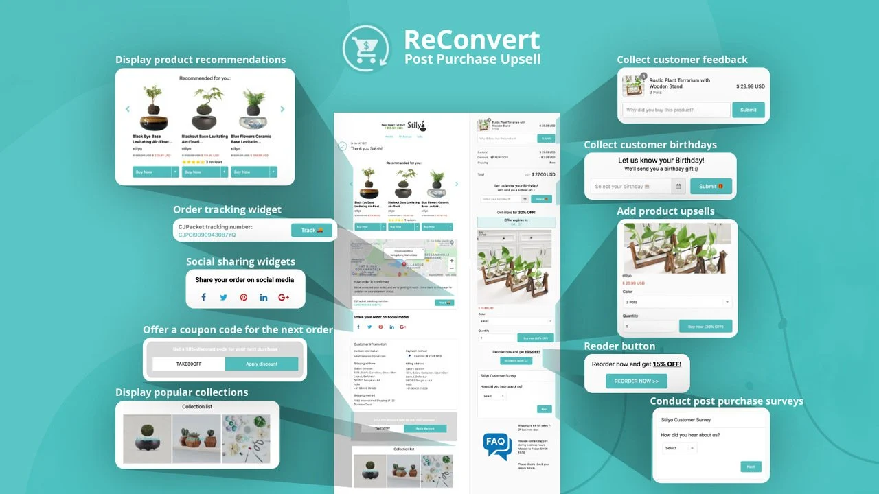 Reconverter o aplicativo de upsell para Shopify