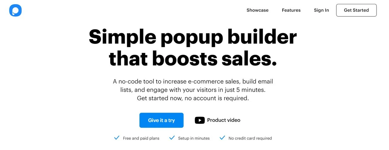 Popupsmart-Homepage