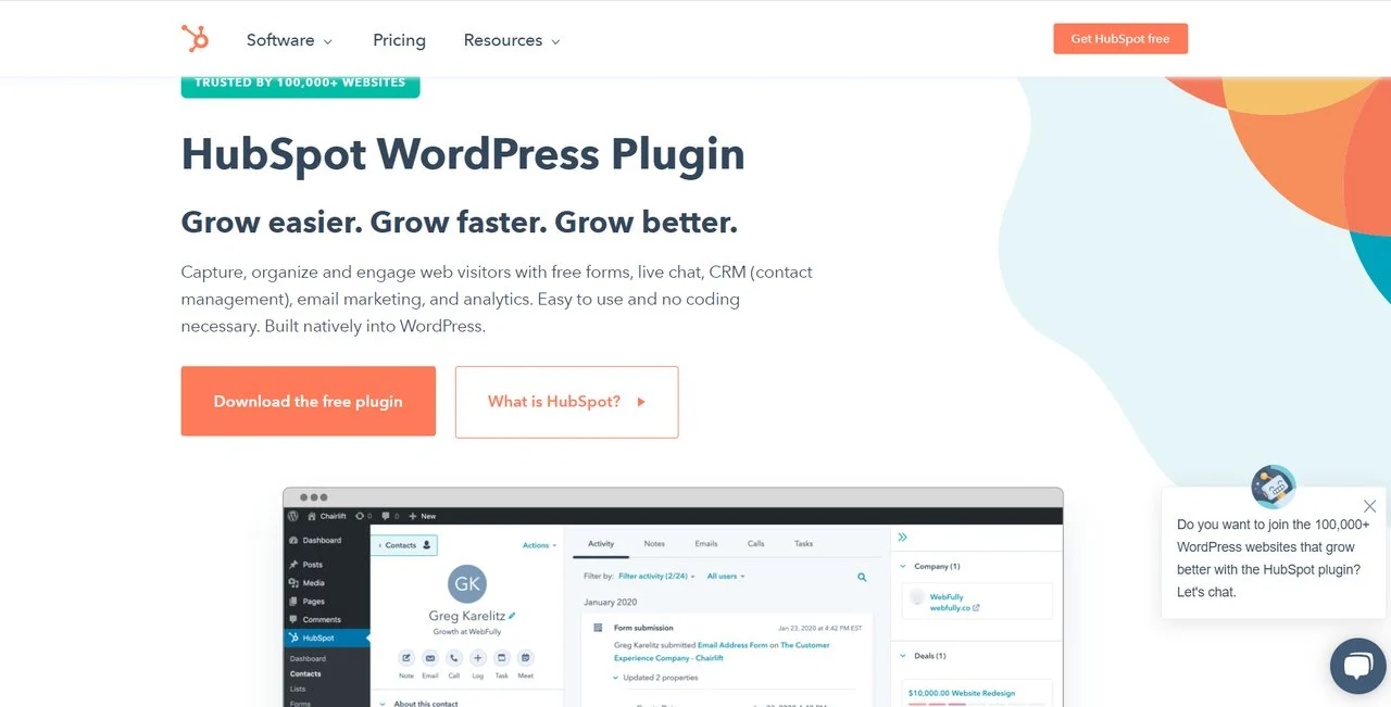 Pluginul pop-up pentru intenția de ieșire HubSpot Wordpress