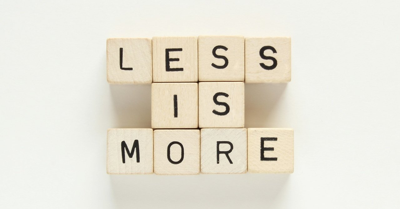 less-is-more