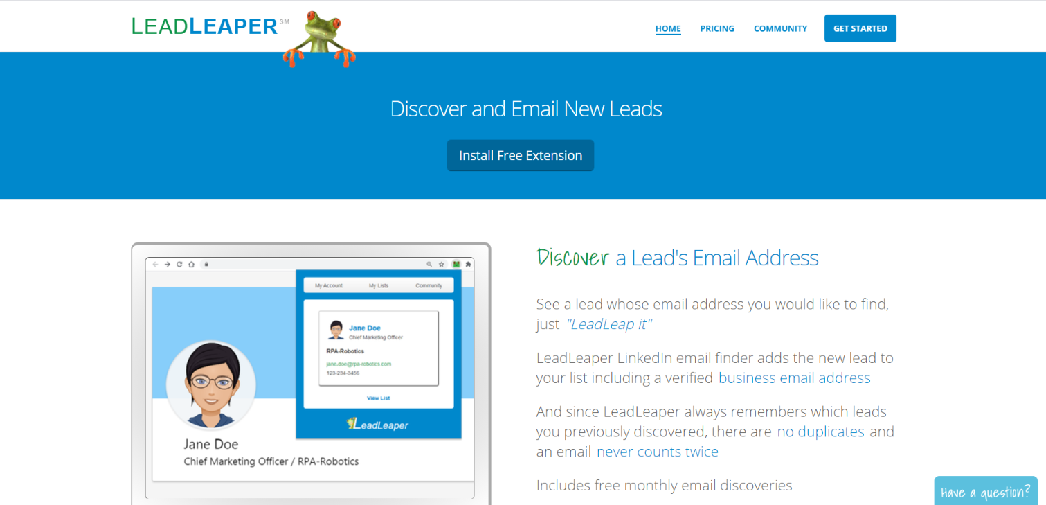 LeadLeaper Linkedin E-Mail-Extractor-Tool