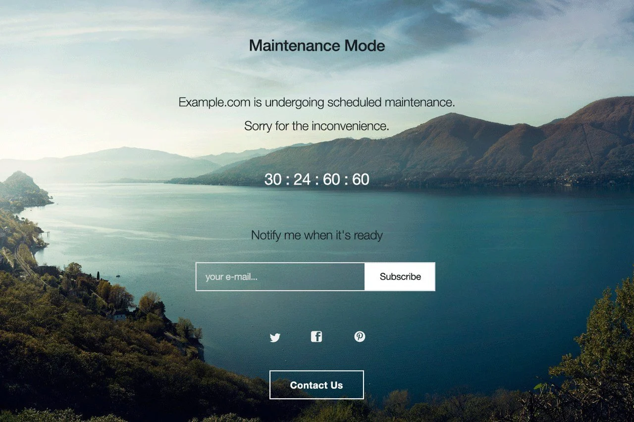 البرنامج المساعد WP Maintenance Mode