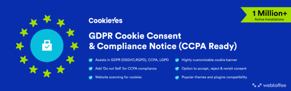 CookieYes 워드프레스 gdpr 플러그인