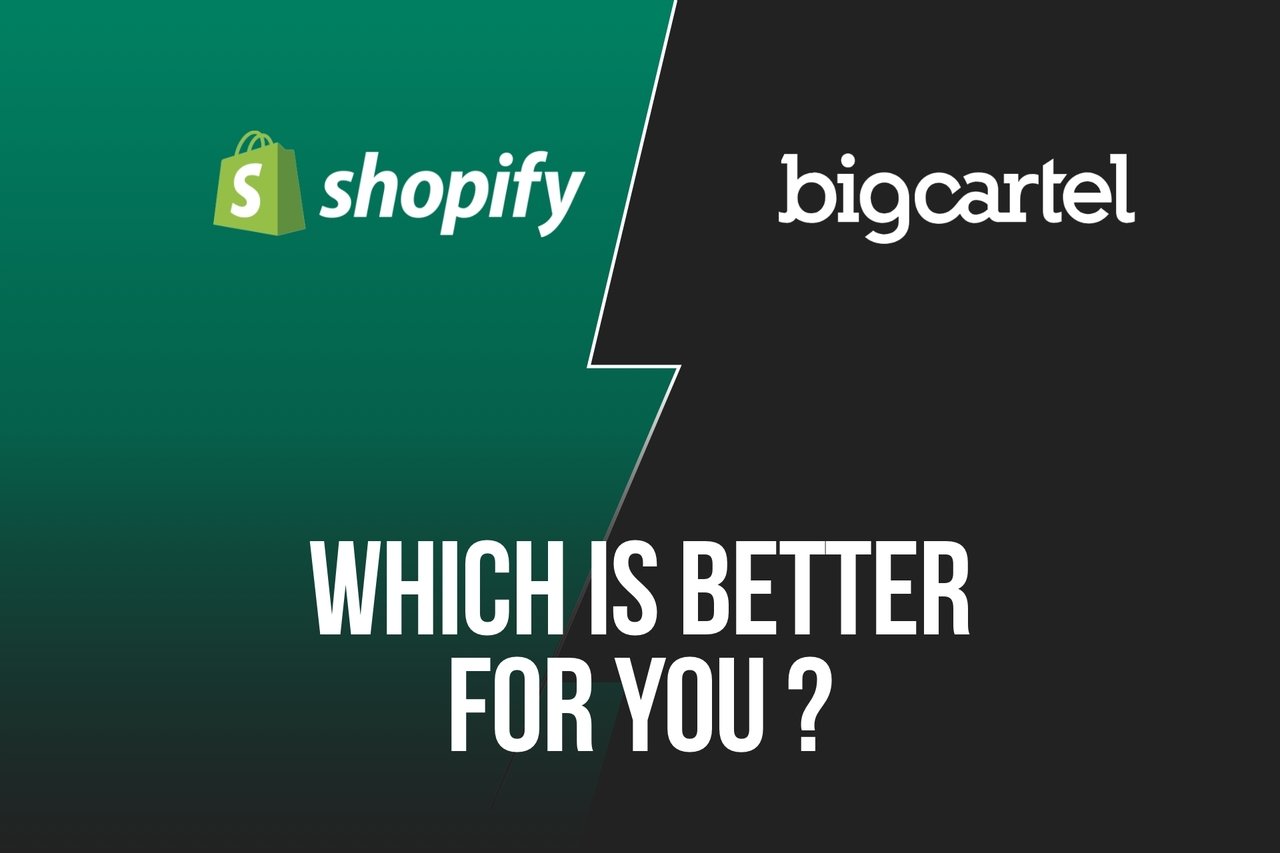 Shopify vs Bigcartel blog cover