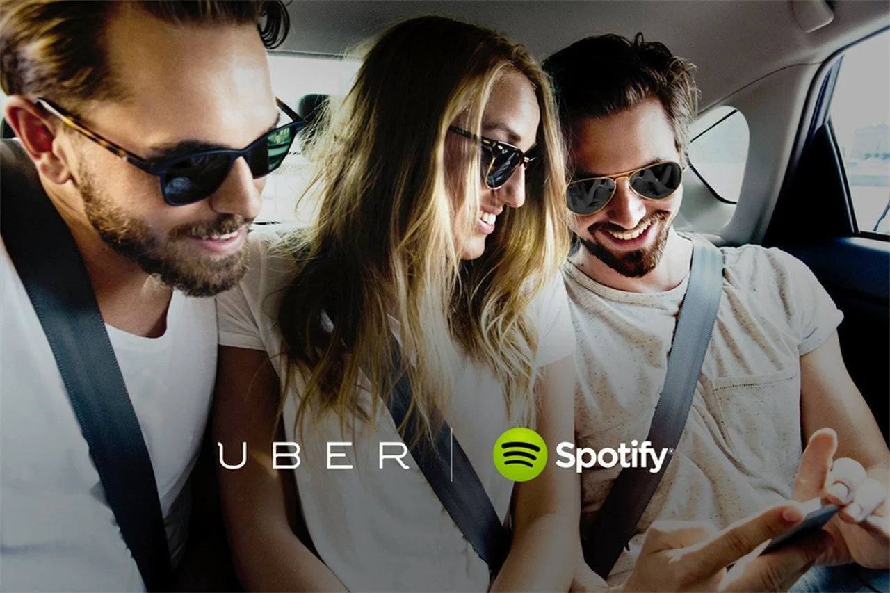 Uber 和 Spotify 交叉推廣示例