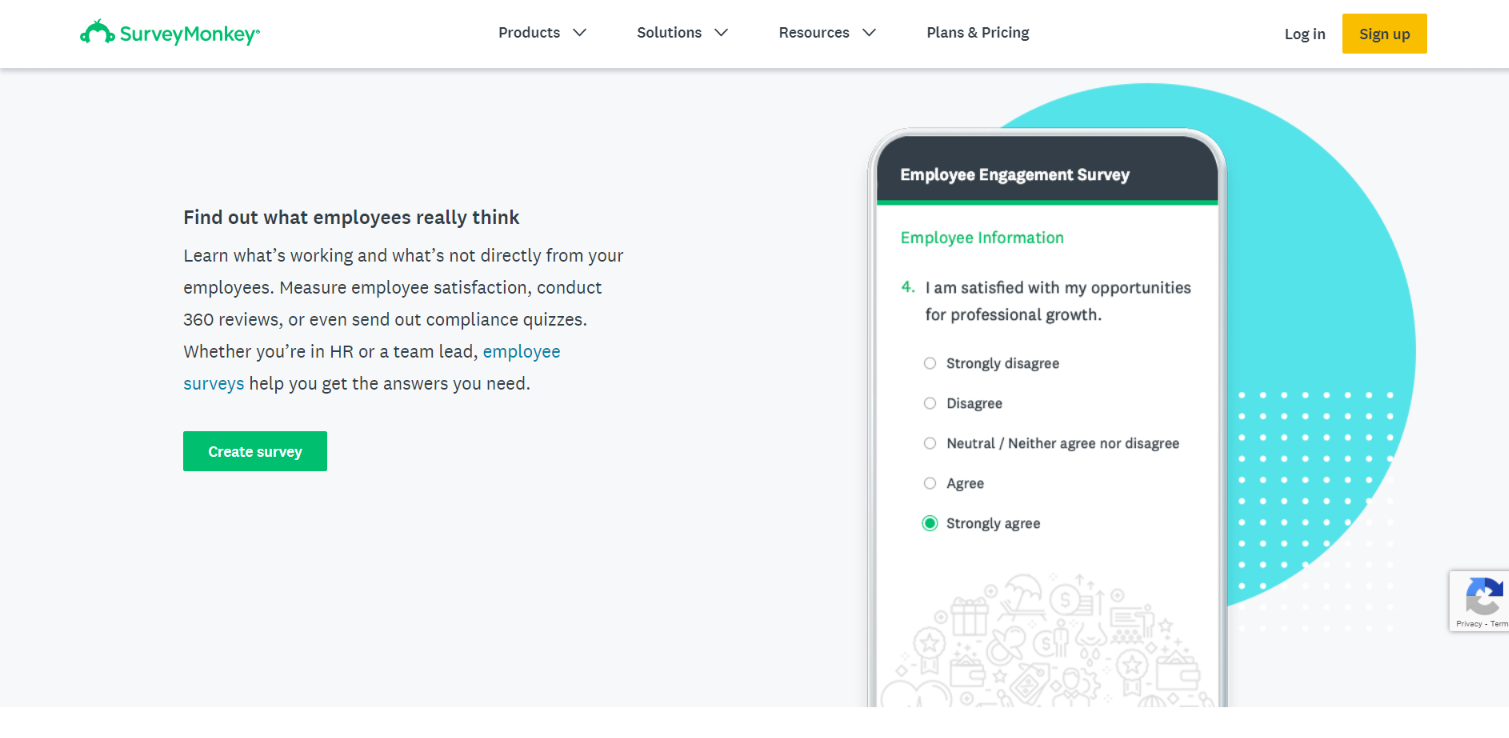 Herramienta de encuesta Survey Monkey