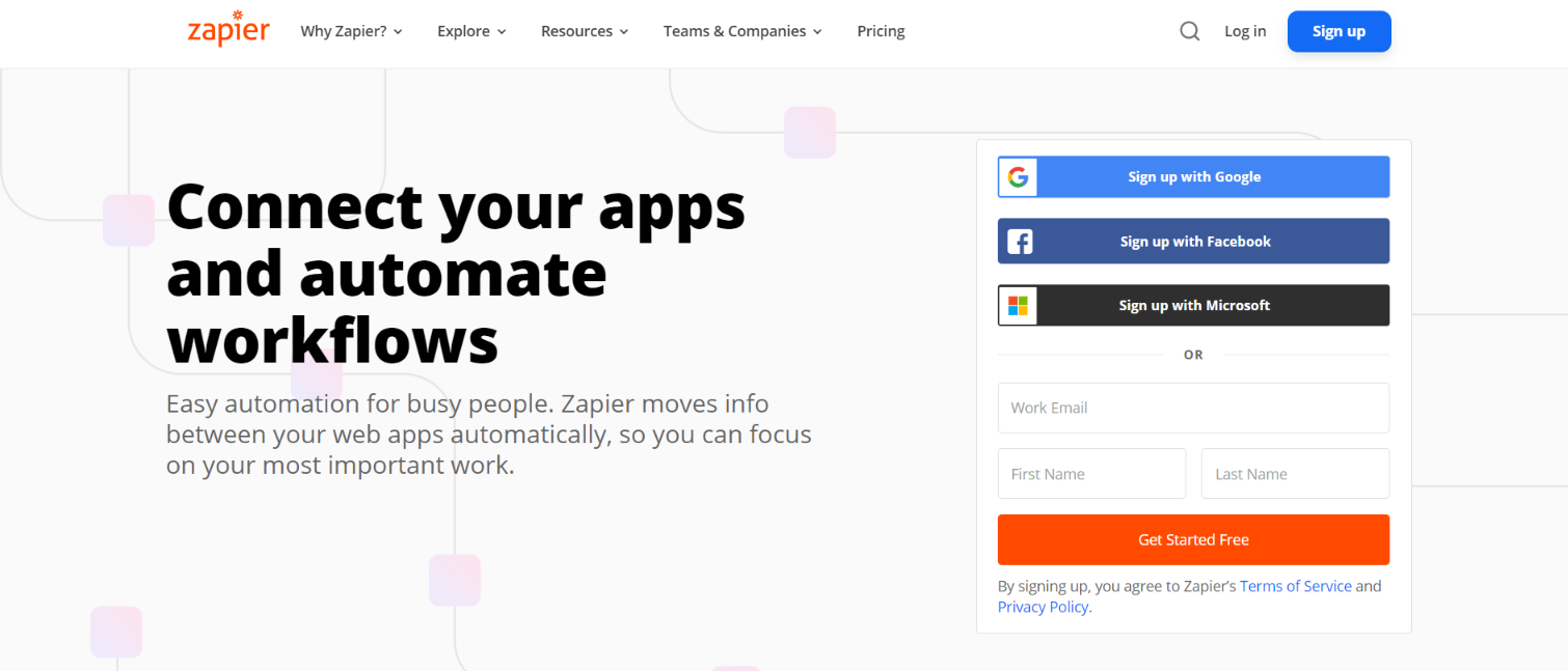 Zapier 워크플로 자동화 도구