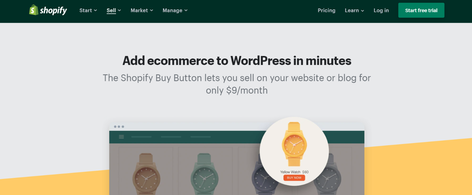 Плагин электронной коммерции Shopify для Wordpress