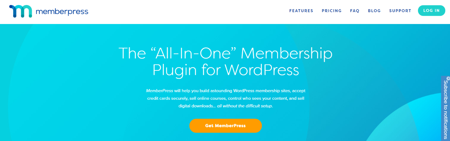 Complemento de membresía de Wordpress de Memberpress