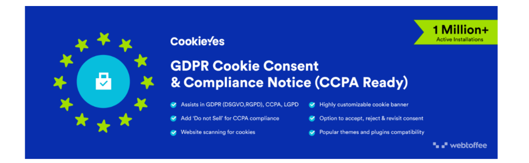 Плагин CookieYes для Wordpress